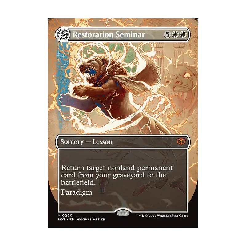 Restoration Seminar (Borderless) - Secrets of Strixhaven (Near Mint)