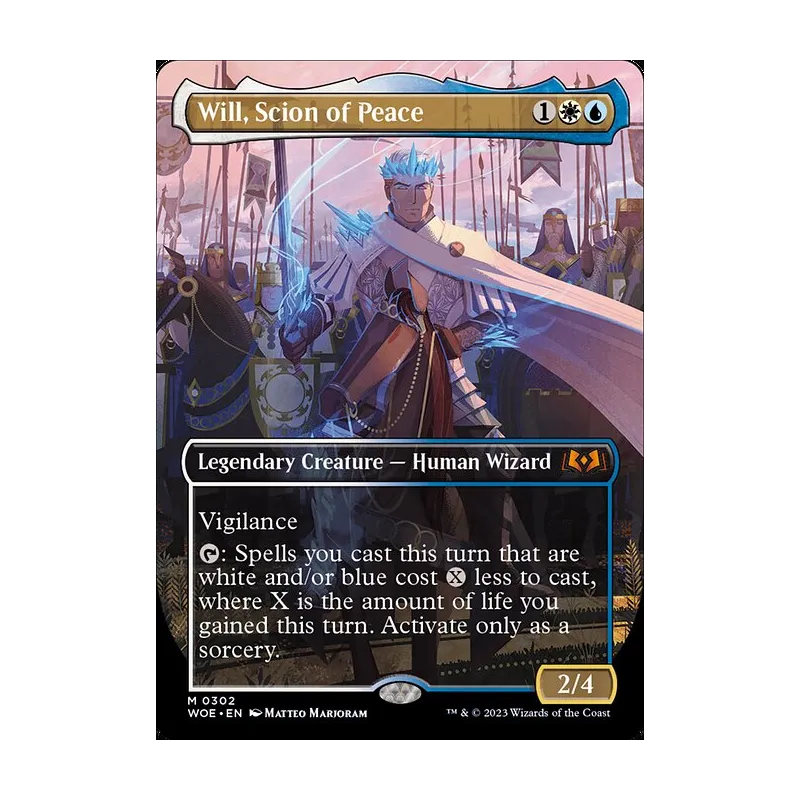 Will, Scion of Peace (Borderless) - Wilds of Eldraine (Near Mint)