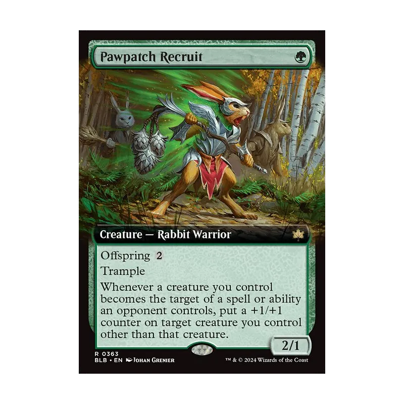 Pawpatch Recruit (Extended Art) - Bloomburrow (Near Mint)