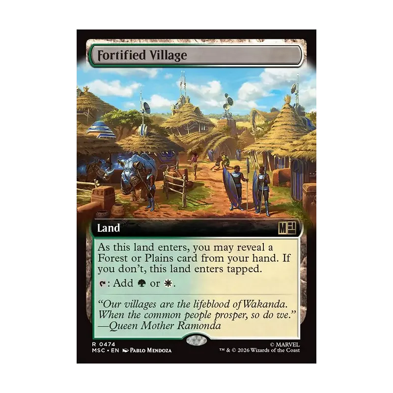 Fortified Village (Extended Art) - Marvel Super Heroes Commander (Near Mint)