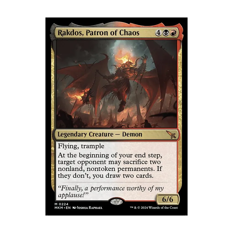 Rakdos, Patron of Chaos - Murders at Karlov Manor (Near Mint)