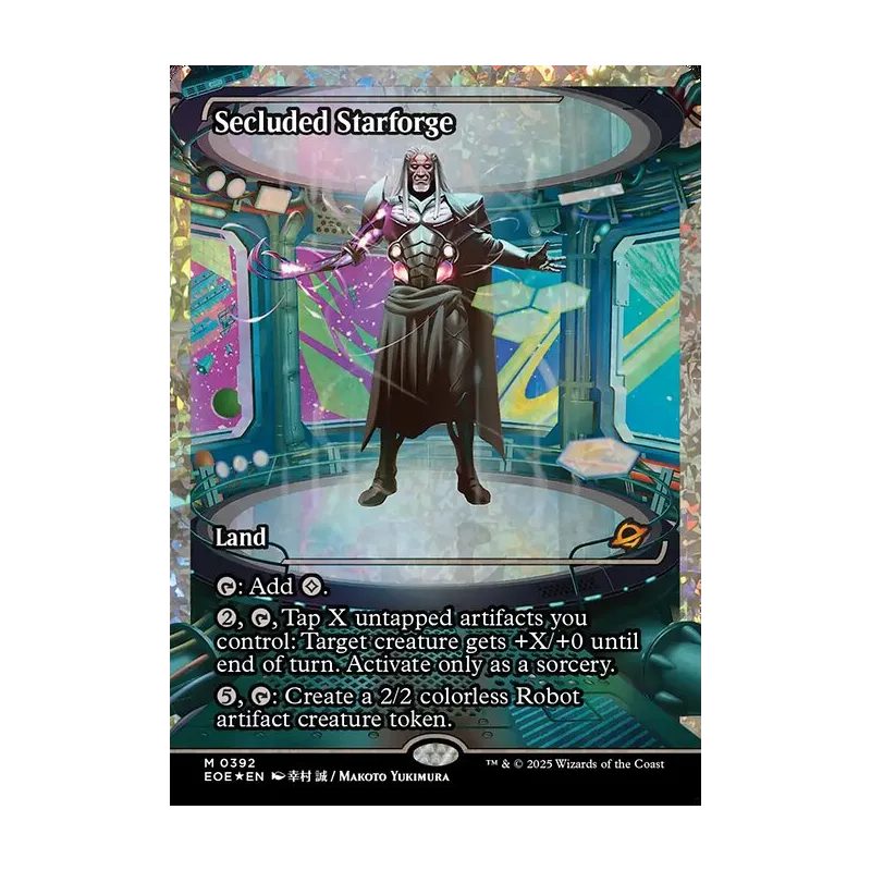 Secluded Starforge (Showcase) (Fracture Foil) - Edge of Eternities (Foil Near Mint)