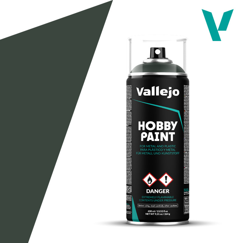 Vallejo Hobby Paint Aerosol: Dark Green (400ml)