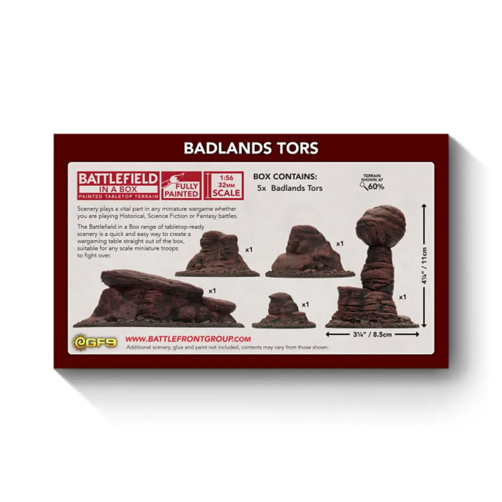 Battlefeild In A Box: Badlands: Tors - Mars (Preorder)