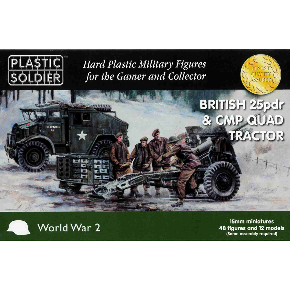 15mm Scale WW2: British 25pdr & CMP Quad Tractor 15mm Scale WW2: British 25pdr & CMP Quad Tractor