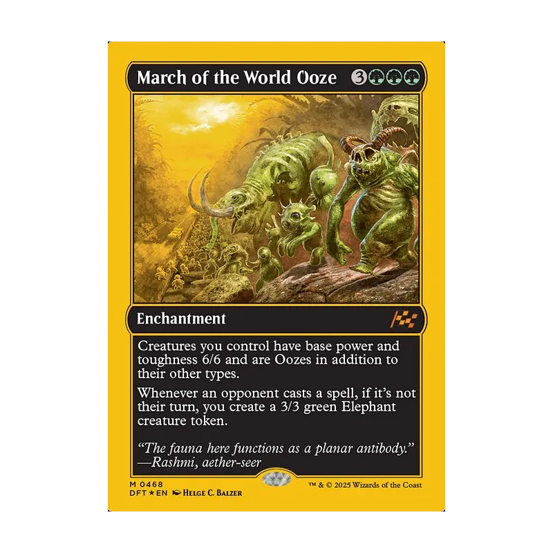 March of the World Ooze (First-Place Foil) - Aetherdrift (Foil Near Mint)
