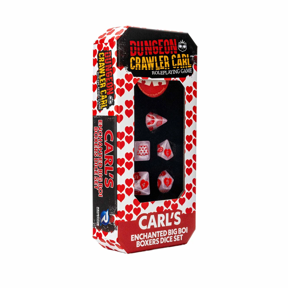 Dungeon Crawler Carl RPG: Carl’s Enchanted Big Boi Boxers Dice Set (Preorder)