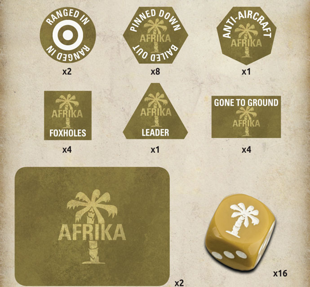 Flames of War WW2: German - Afrika Korps Gaming Set