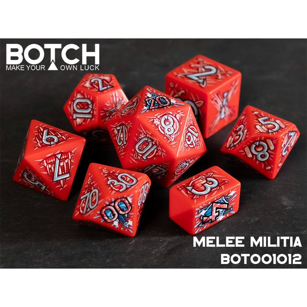 Botch Dice Set: Melee Militia (7) (Preorder)