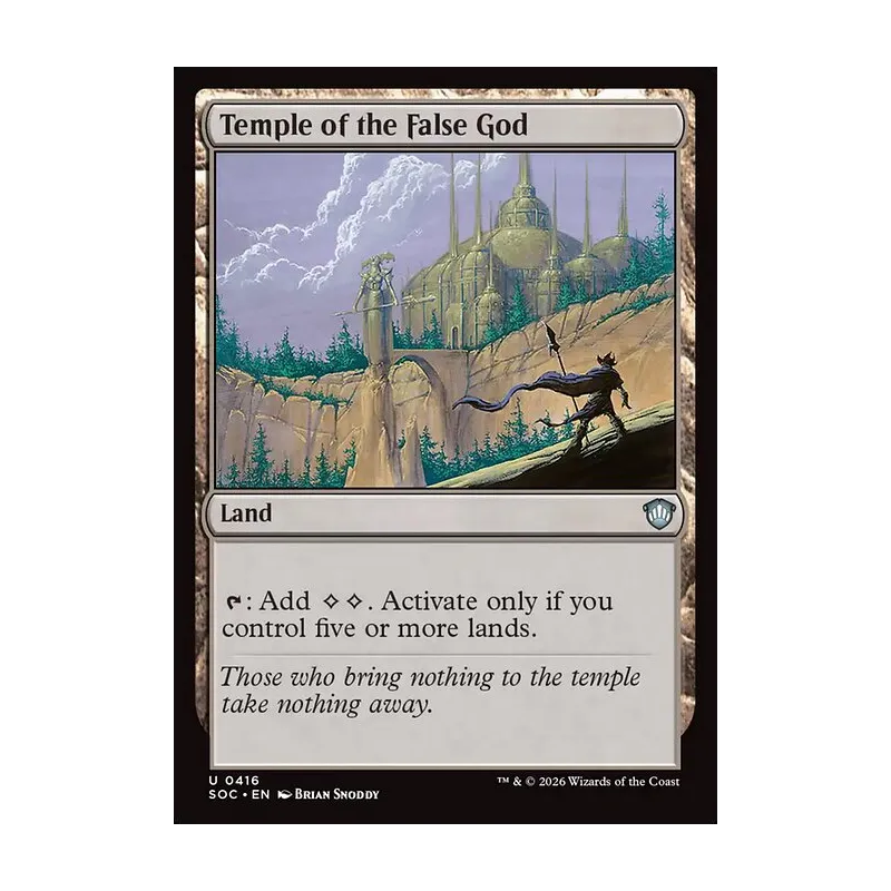 Temple of the False God - Secrets of Strixhaven Commander (Near Mint)