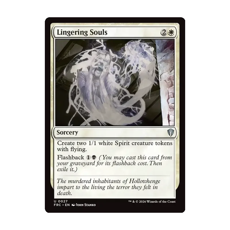 Lingering Souls - Reality Fracture Commander (Near Mint)