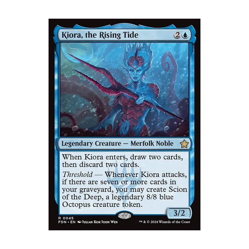 Kiora, the Rising Tide - Foundations (Near Mint)