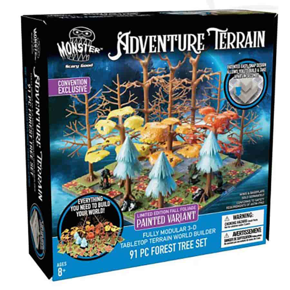 Monster Adventure Terrain: Painted - Forest Tree Set Fall Foliage Variant (91)