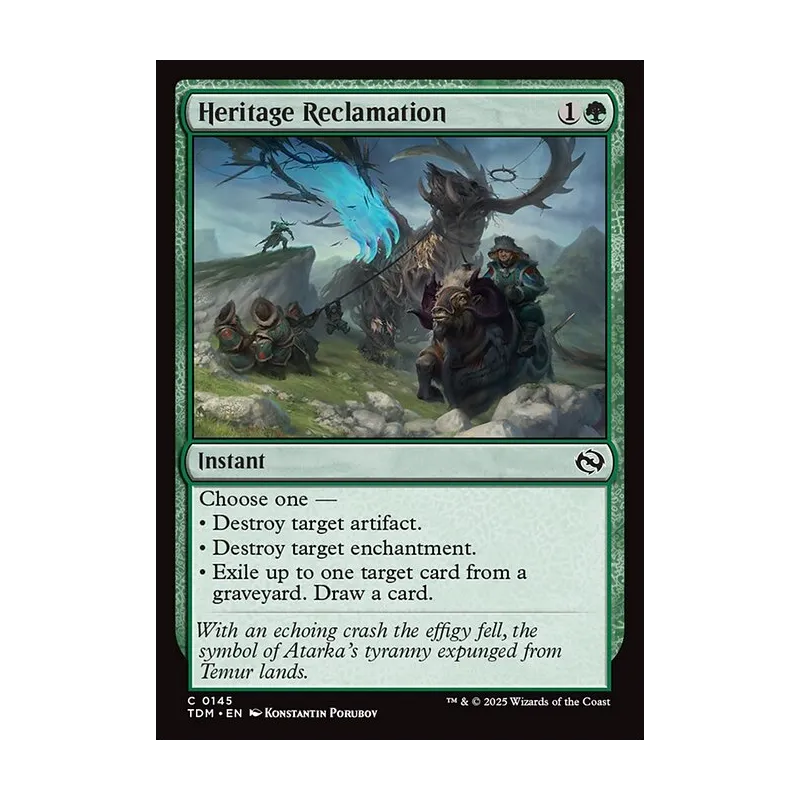 Heritage Reclamation - Tarkir: Dragonstorm (Near Mint)