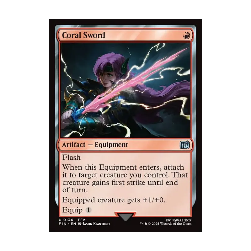 final fantasy swords mtg Magic the Gathering Secret Lair x Fantasy: Weapons (English) you may search your library for a basic land card MTG Final Fantasy Buster Sword