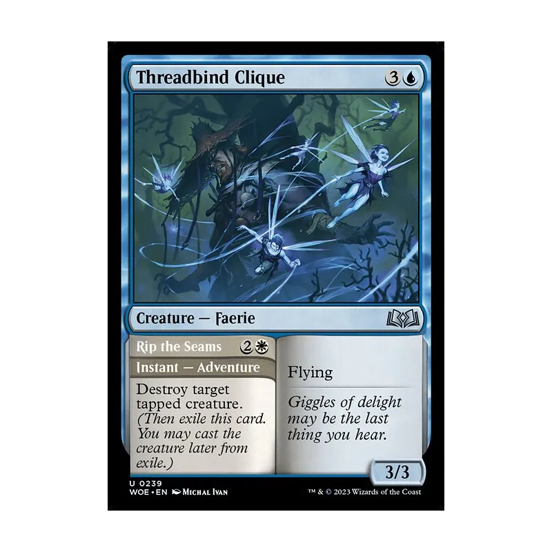 Threadbind Clique // Rip the Seams - Wilds of Eldraine (Near Mint)