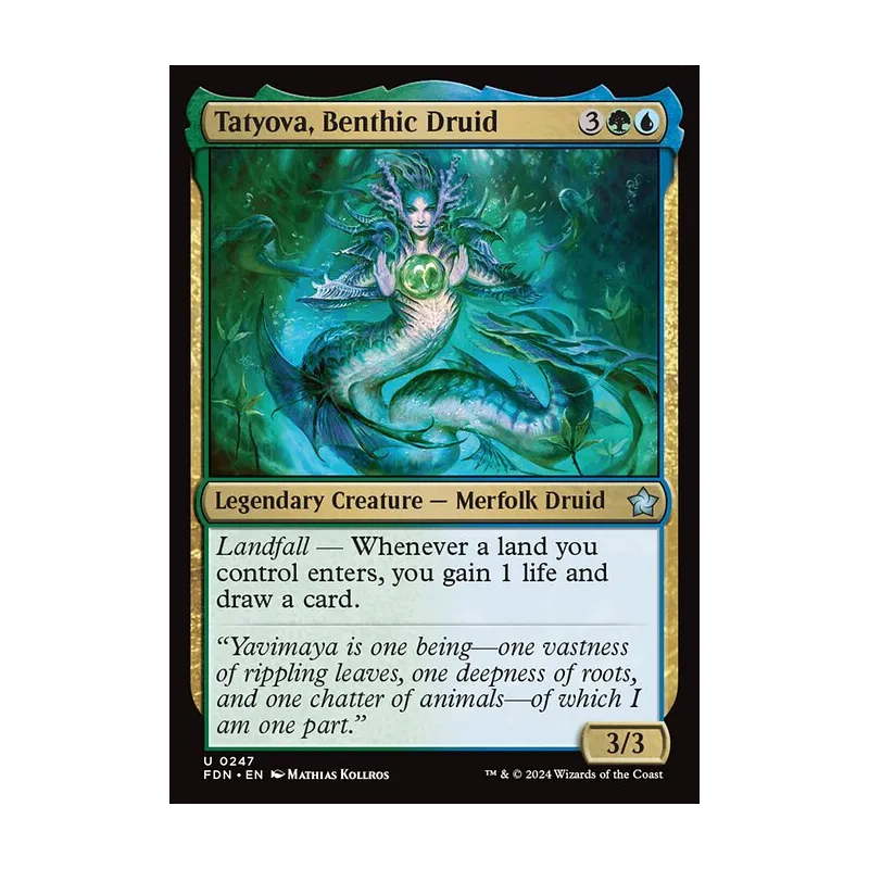 Tatyova, Benthic Druid - Foundations (Near Mint)