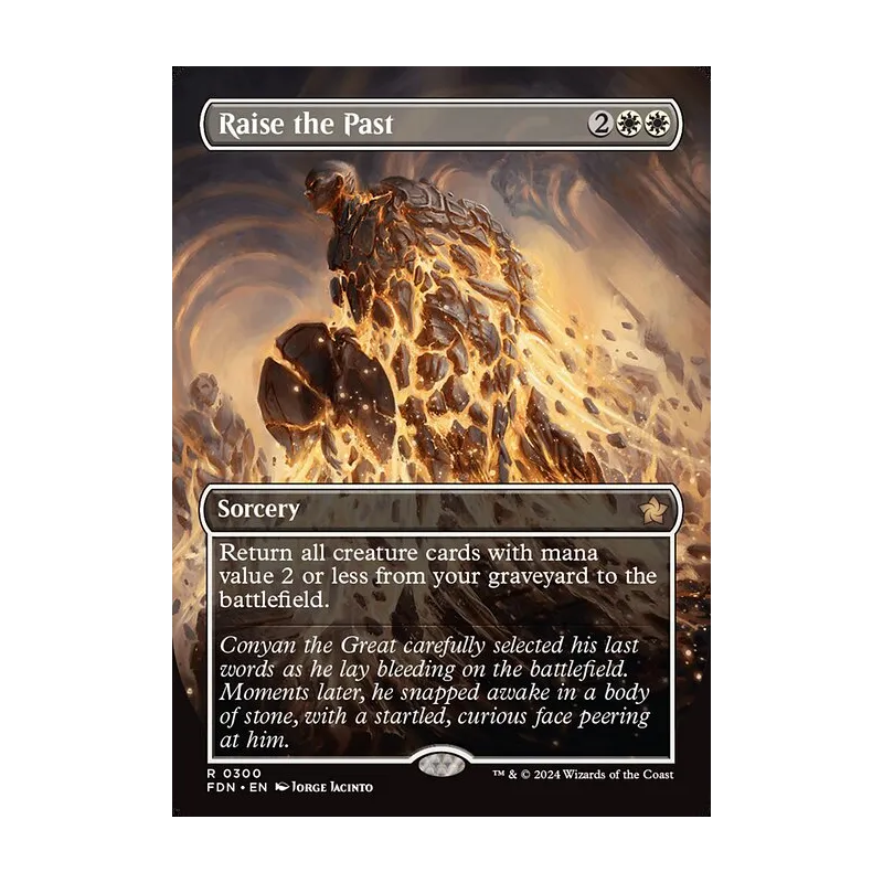 mtg foundations borderless cards Magic The Gathering Spoilers: Blasphemous Edict, Zimone Paradox Sculptor Foundations (FDN) #358 Illustrated by Michal Ivan Magic Raise the Past | Foundations