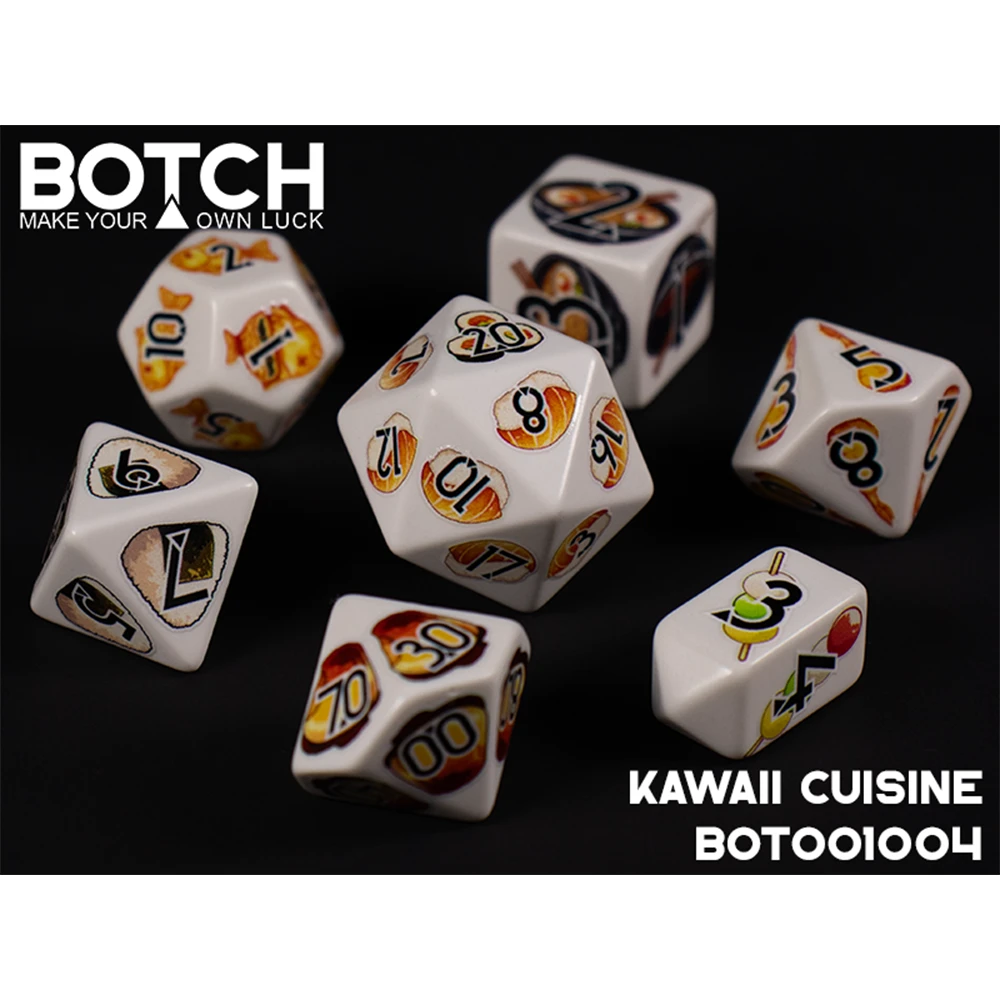 Botch Dice Set: Kawaii Cuisine (7) (Preorder)