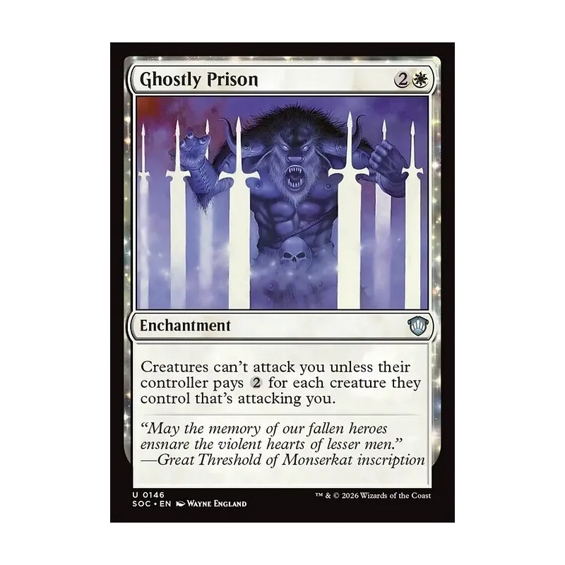 Ghostly Prison - Secrets of Strixhaven Commander (Near Mint)