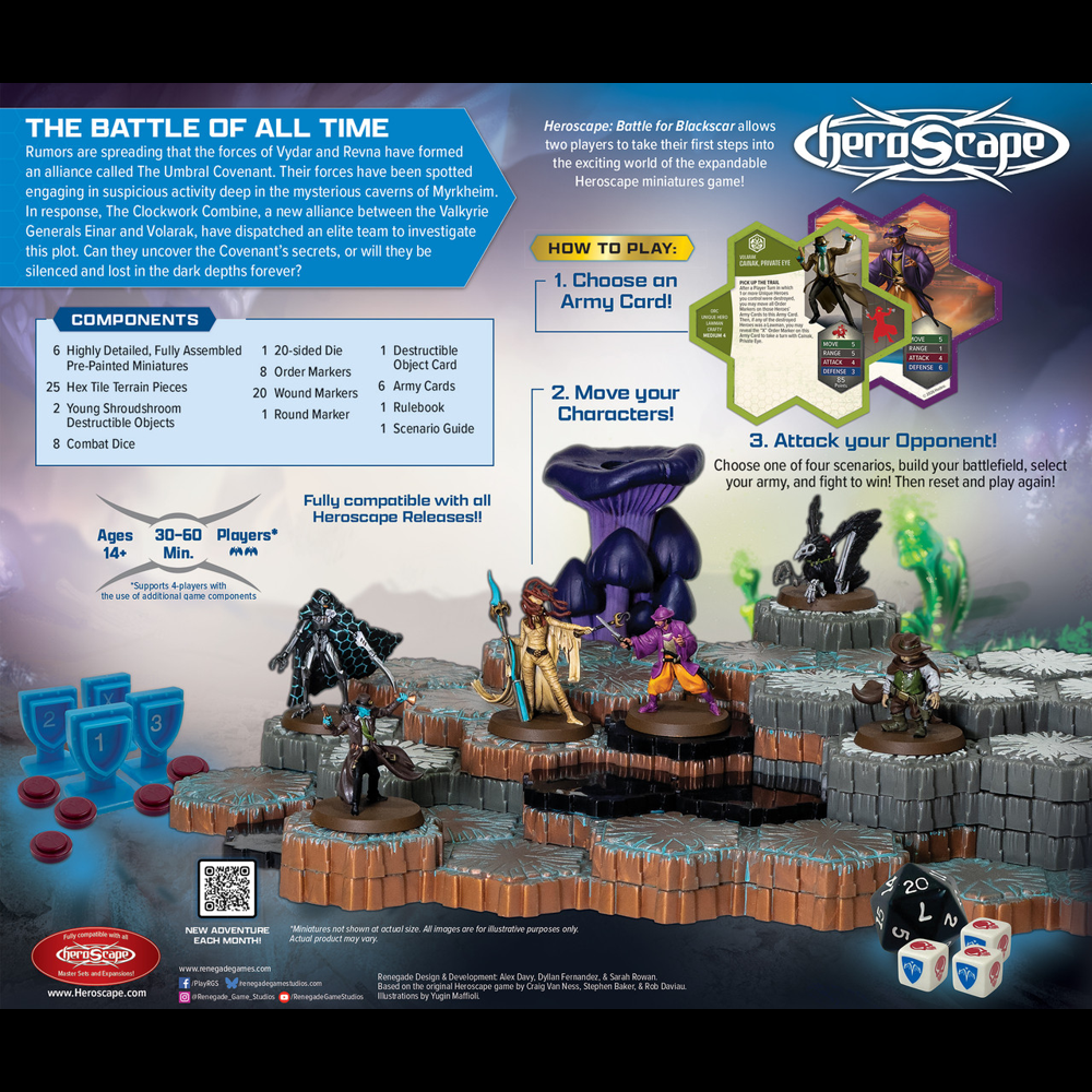 Heroscape: Battle for Blackscar - Two-Player Battle Box (Pre-Painted) (Preorder)