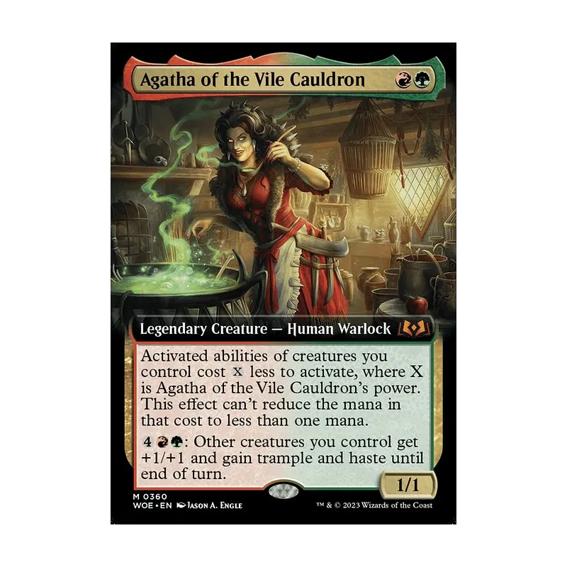 Agatha of the Vile Cauldron (Extended Art) - Wilds of Eldraine (Near Mint)