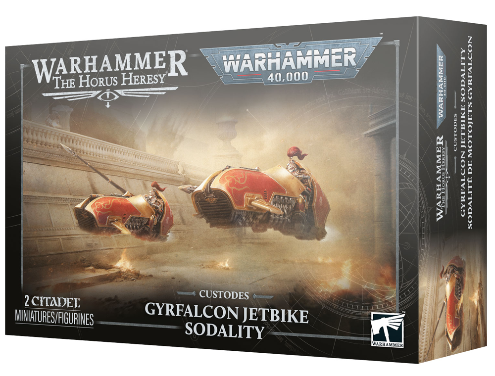 Warhammer 40K/Horus Heresy: Custodes - Gyrfalcon Jetbike Sodality (Preorder)