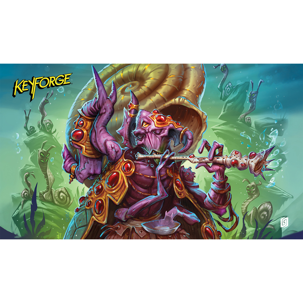 KeyForge Playmat: Winds of Exchange - Molluscaller (Last Chance) KeyForge Playmat: Winds of Exchange - Molluscaller (Last Chance)