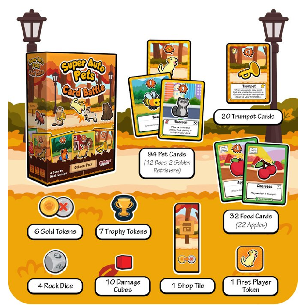 Super Auto Pets Card Battle: Golden Pack (Preorder)