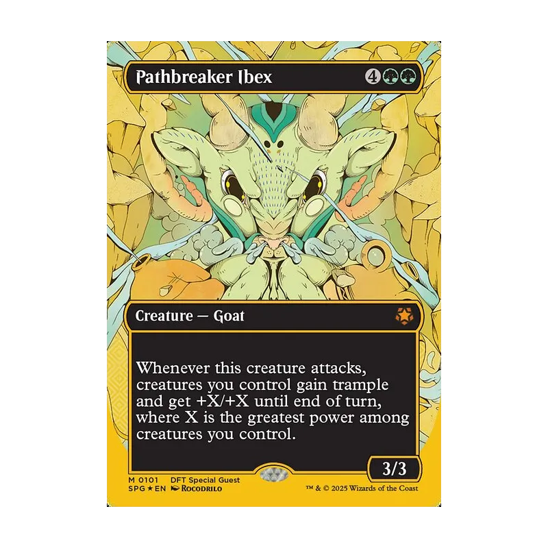Pathbreaker Ibex (Borderless) (First-Place Foil) - Special Guests (Foil Near Mint)