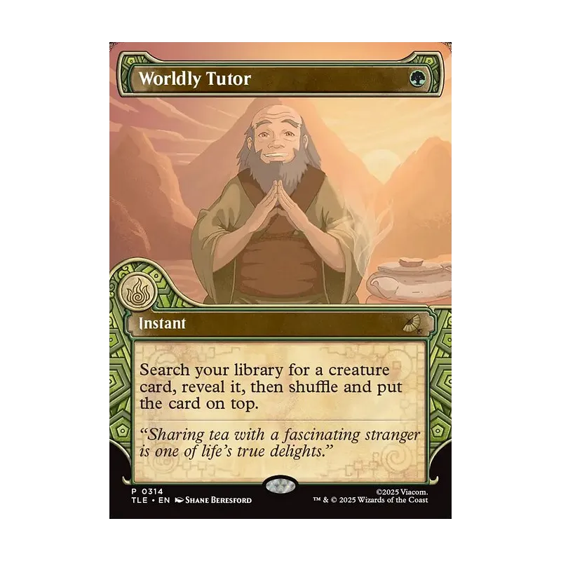 Worldly Tutor (Showcase) - Avatar: The Last Airbender Eternal (Near Mint)