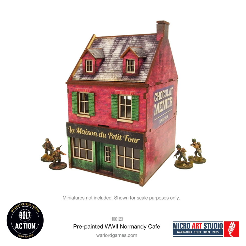 Bolt Action 3E: Pre-painted WW2 Normandy Cafe (Preorder)