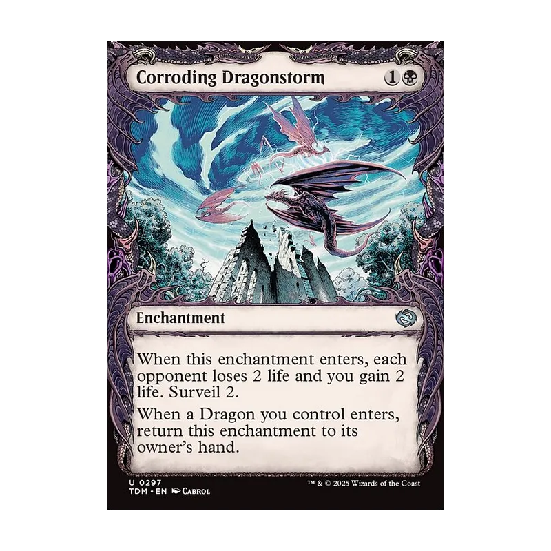 Corroding Dragonstorm (Showcase) - Tarkir: Dragonstorm (Near Mint)