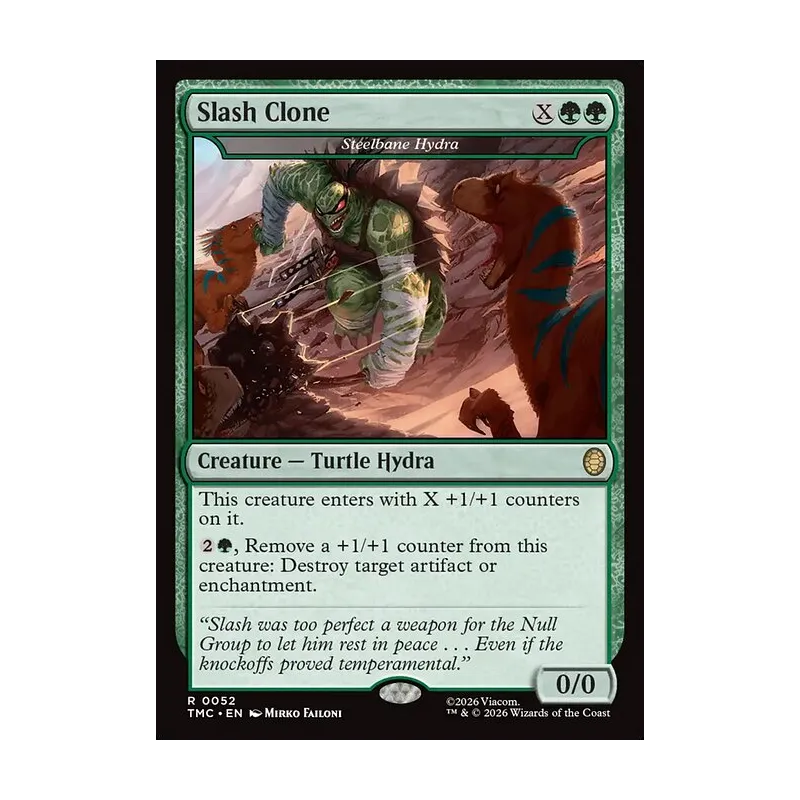 Slash Clone // Steelbane Hydra (Surge Foil) - Teenage Mutant Ninja Turtles Commander (Foil Near Mint)