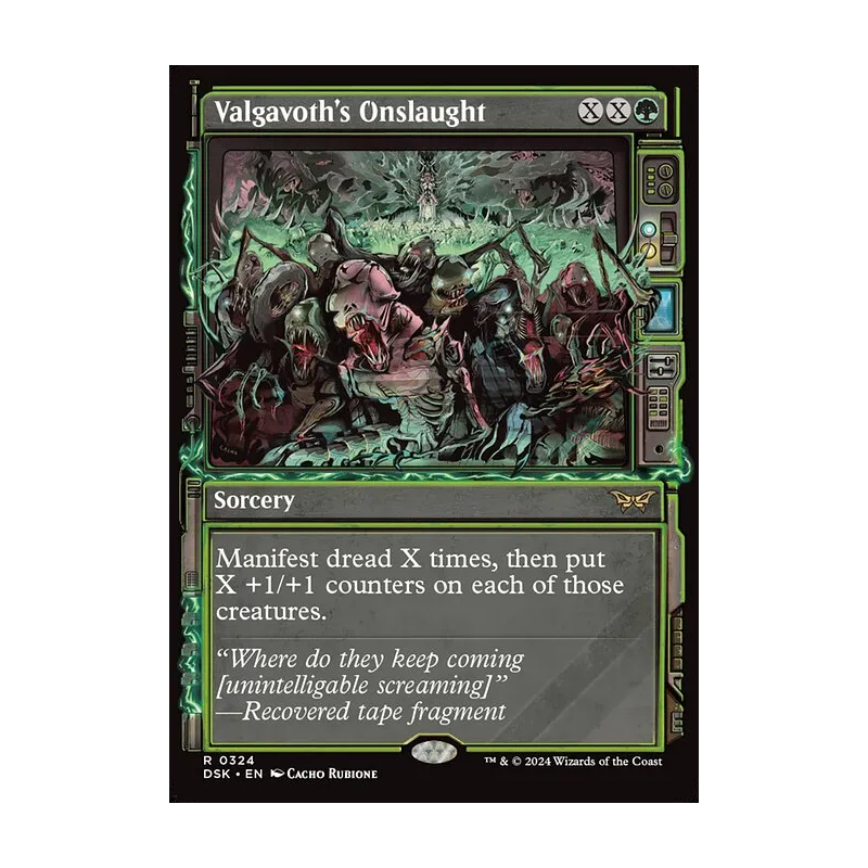 Valgavoth's Onslaught (Showcase) - Duskmourn: House of Horror (Near Mint)