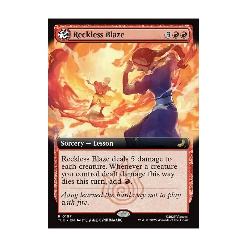 Reckless Blaze (Extended Art) - Avatar: The Last Airbender Eternal (Near Mint)