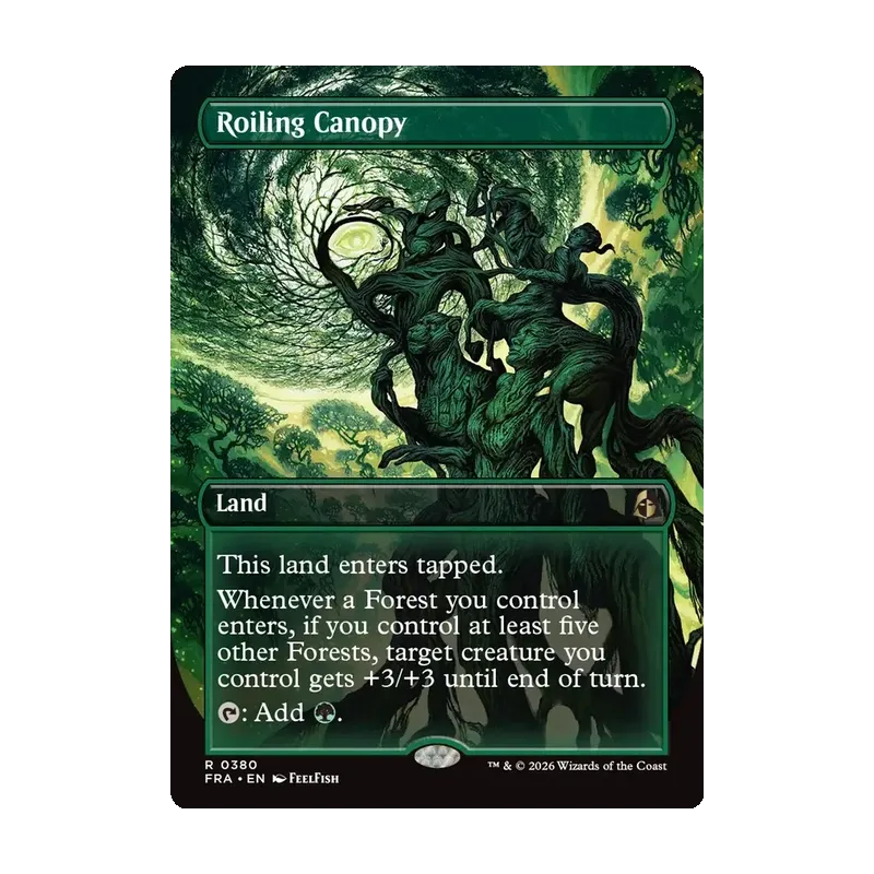 Roiling Canopy (Borderless) - Reality Fracture (Near Mint)