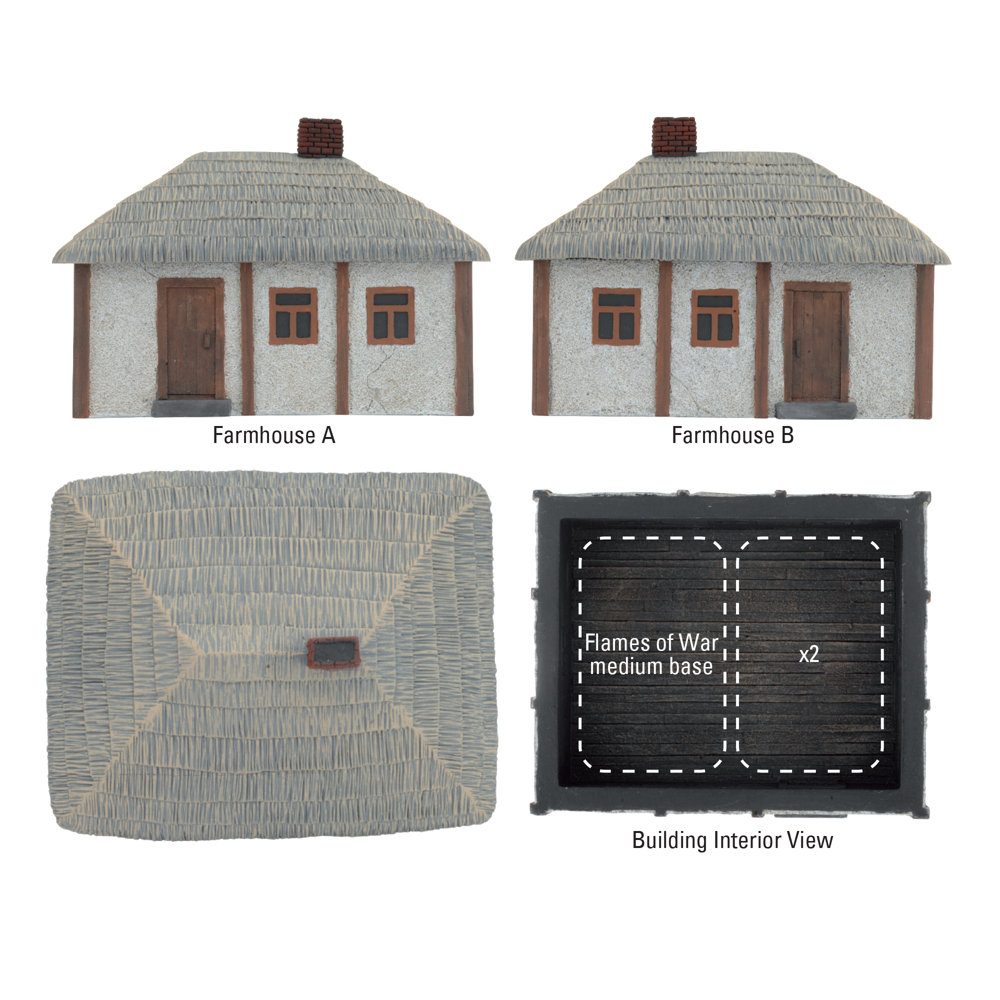 Flames of War: Battlefield in a Box - Rural Farm Buildings