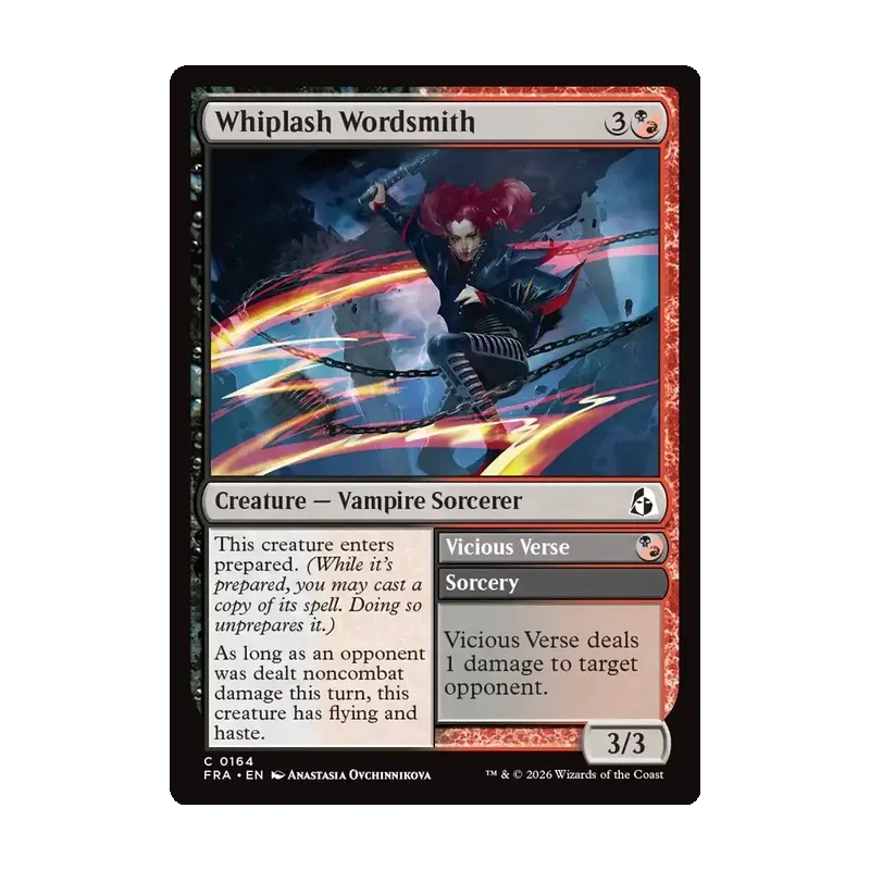 Whiplash Wordsmith // Vicious Verse - Reality Fracture (Near Mint)