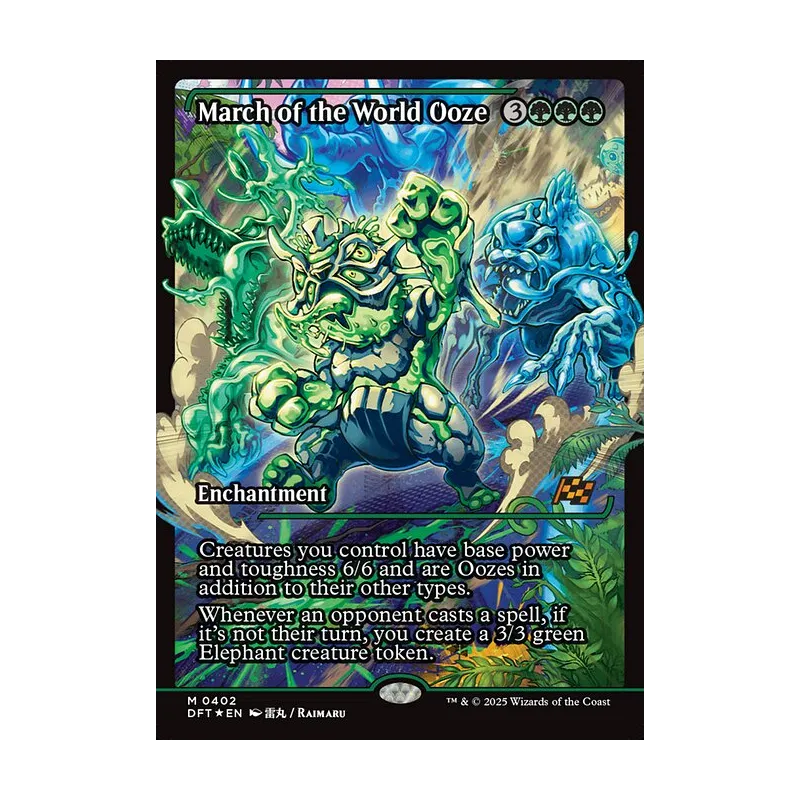 March of the World Ooze (Showcase) - Aetherdrift (Foil Near Mint)