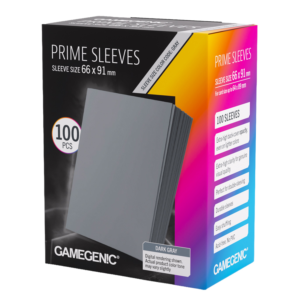 Prime Sleeves: Dark Gray (100)