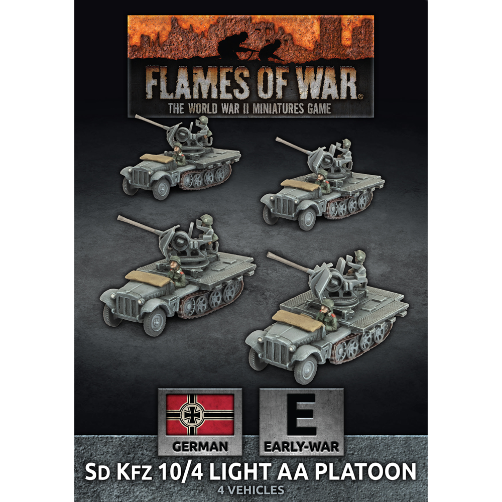 Flames of War WW2: German - Sd Kfz 10/4 Light AA Platoon (Preorder)