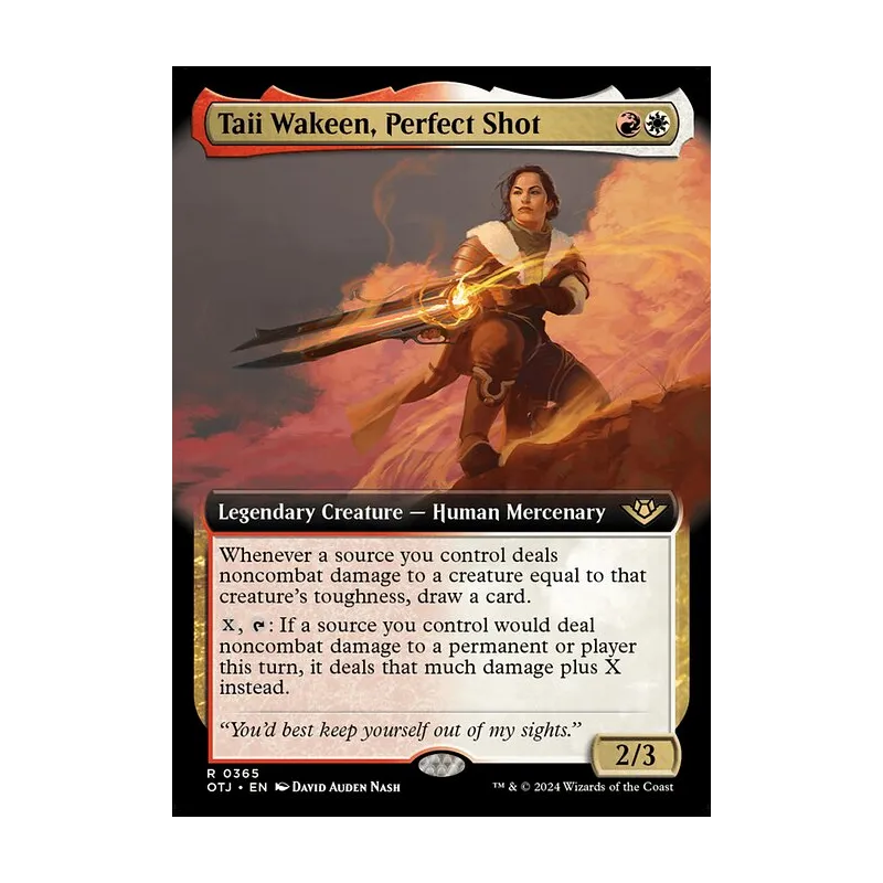 Taii Wakeen, Perfect Shot (Extended Art) - Outlaws of Thunder Junction (Near Mint)