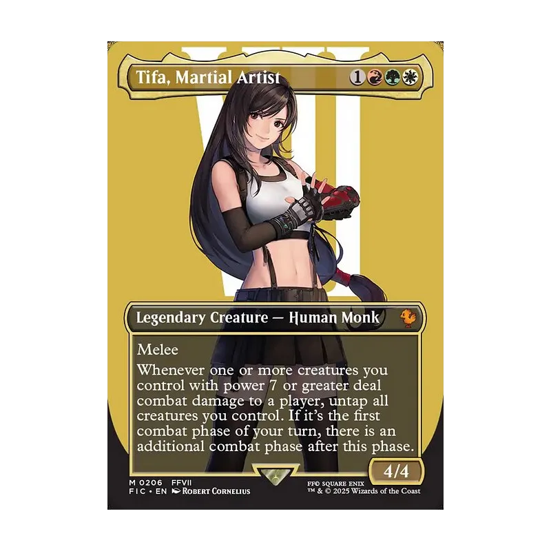 Tifa, Martial Artist (Borderless) - Final Fantasy Commander (Near Mint)