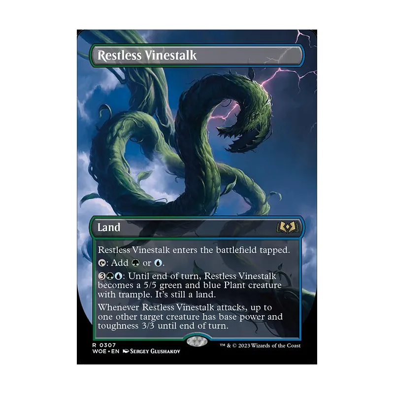 Restless Vinestalk (Borderless) - Wilds of Eldraine (Near Mint)