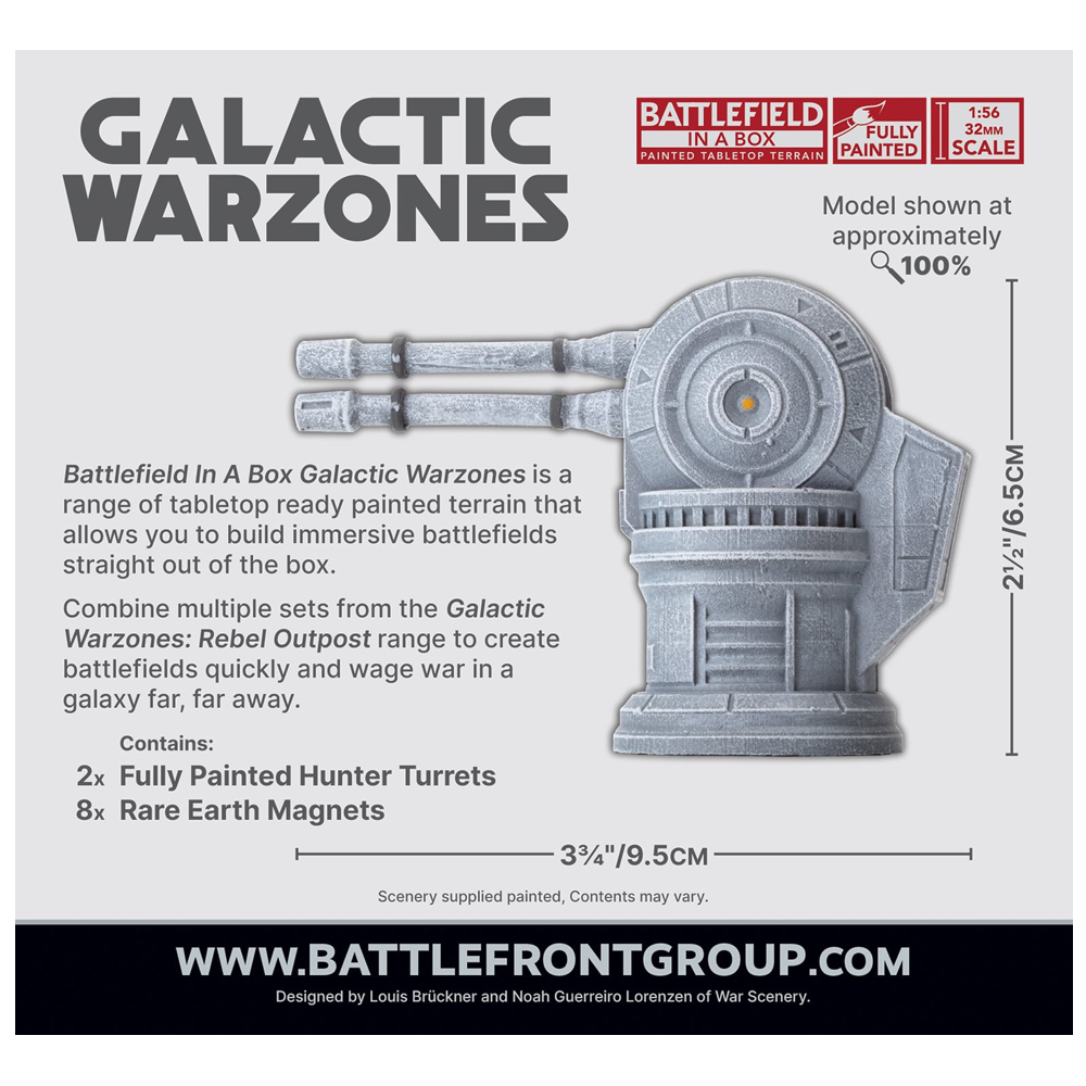 Battlefield in a Box: Galactic Warzones: Rebel Outpost - Hunter Turrets (New Arrival)