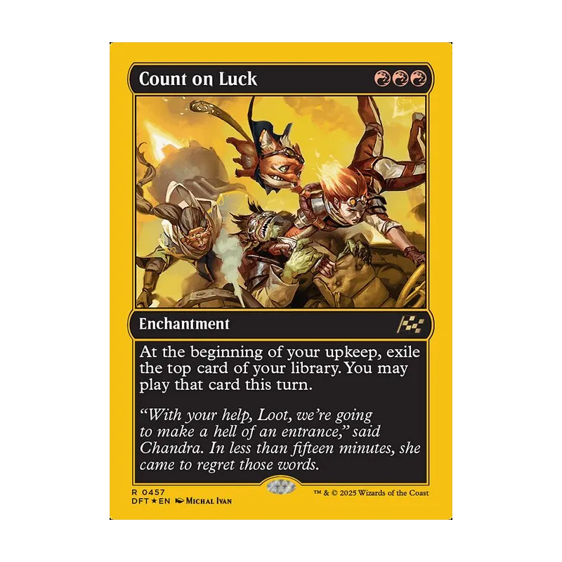Count on Luck (First-Place Foil) - Aetherdrift (Foil Near Mint)