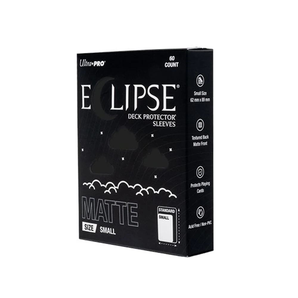 Deck Protector Small Sleeves: Eclipse Matte - Jet Black (60) (Preorder)