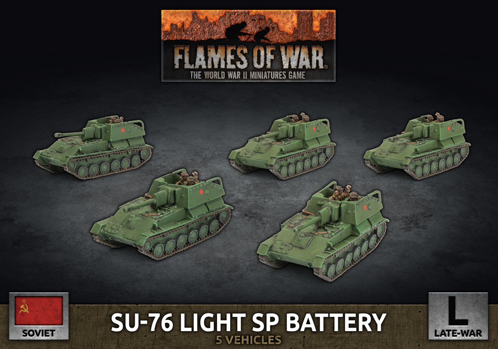 Flames of War WW2: Soviet - SU-76 Light SP Battery