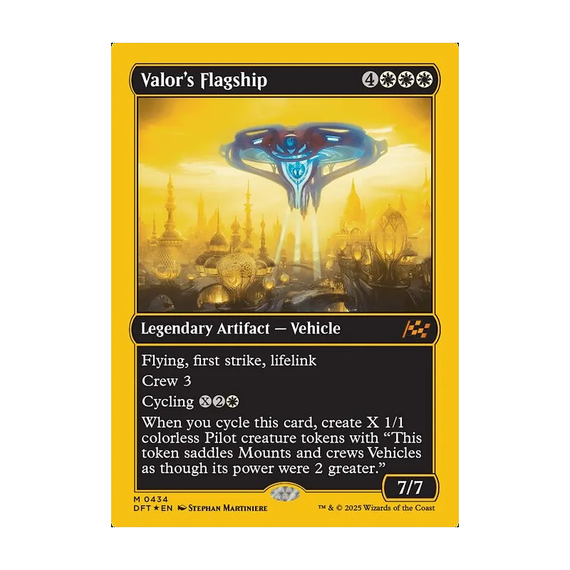 Valor's Flagship (First-Place Foil) - Aetherdrift (Foil Near Mint)